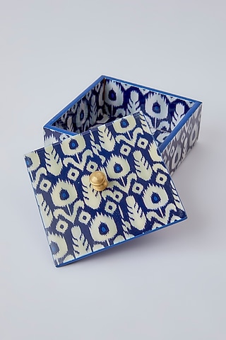 Cobalt Blue Wooden Box Set by The Khabiyas Trunk by KJ