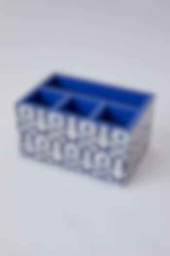 Cobalt Blue Wooden Vanity Box by The Khabiyas Trunk by KJ
