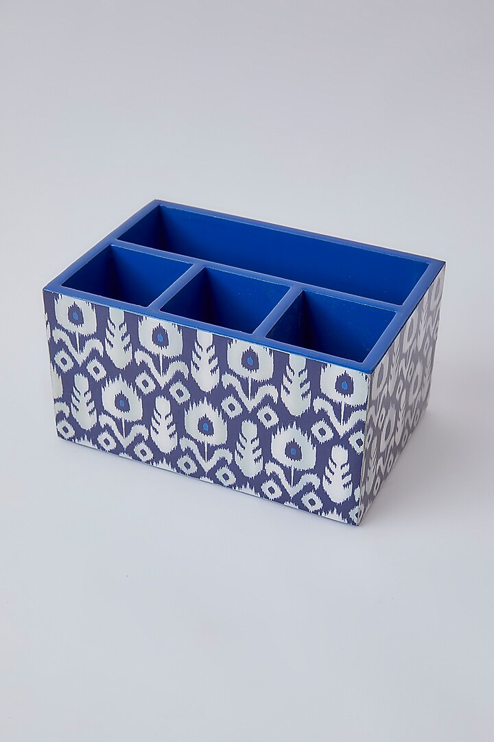 Cobalt Blue Wooden Vanity Box by The Khabiyas Trunk by KJ at Pernia's Pop Up Shop