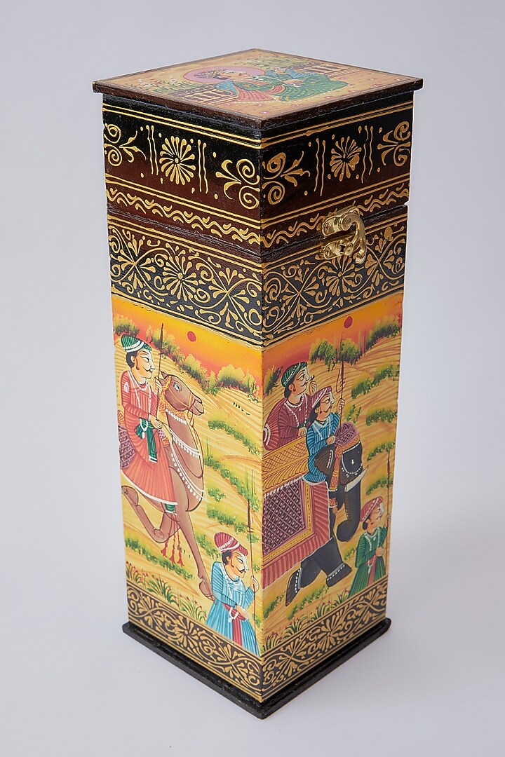 Brown Wooden Box by The Khabiyas Trunk by KJ at Pernia's Pop Up Shop