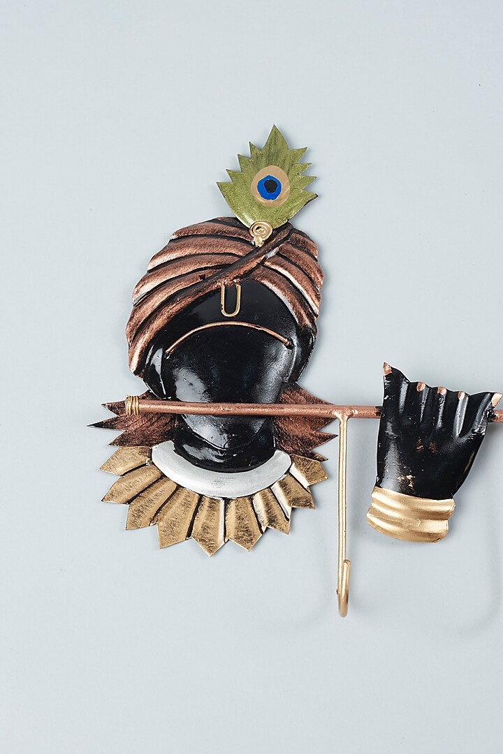 Black Metal Wall Key Hanger by The Khabiyas Trunk by KJ at Pernia's Pop Up Shop