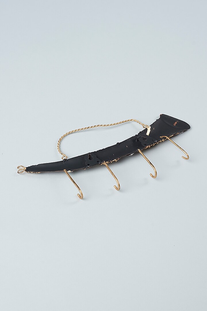 Golden Metal Wall Key Hanger by The Khabiyas Trunk by KJ at Pernia's Pop Up Shop