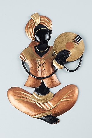 Golden Metal Wall Art by The Khabiyas Trunk by KJ