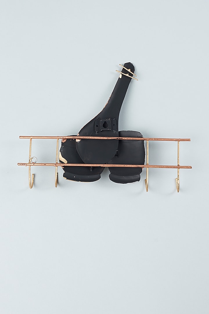 Black Metal Wall Key Hanger by The Khabiyas Trunk by KJ at Pernia's Pop Up Shop
