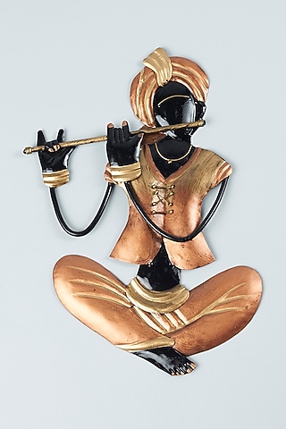 Golden Metal Wall Art by The Khabiyas Trunk by KJ