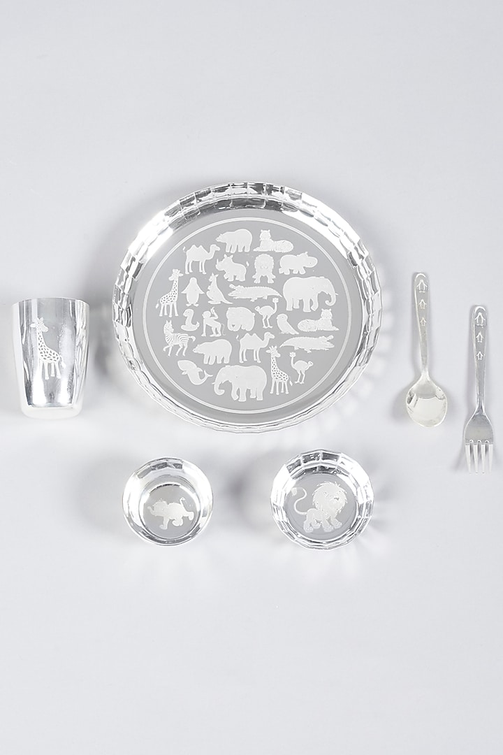 White German Silver Dinner Set (Set of 6) by The Khabiyas Trunk by KJ