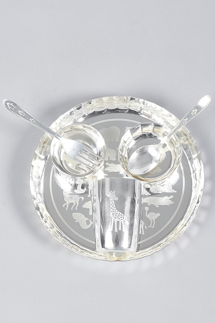 White German Silver Dinner Set (Set of 6) by The Khabiyas Trunk by KJ at Pernia's Pop Up Shop