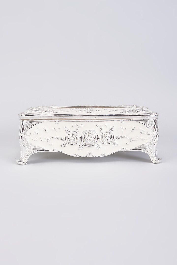 Silver Metal Tissue Box by The Khabiyas Trunk by KJ at Pernia's Pop Up Shop