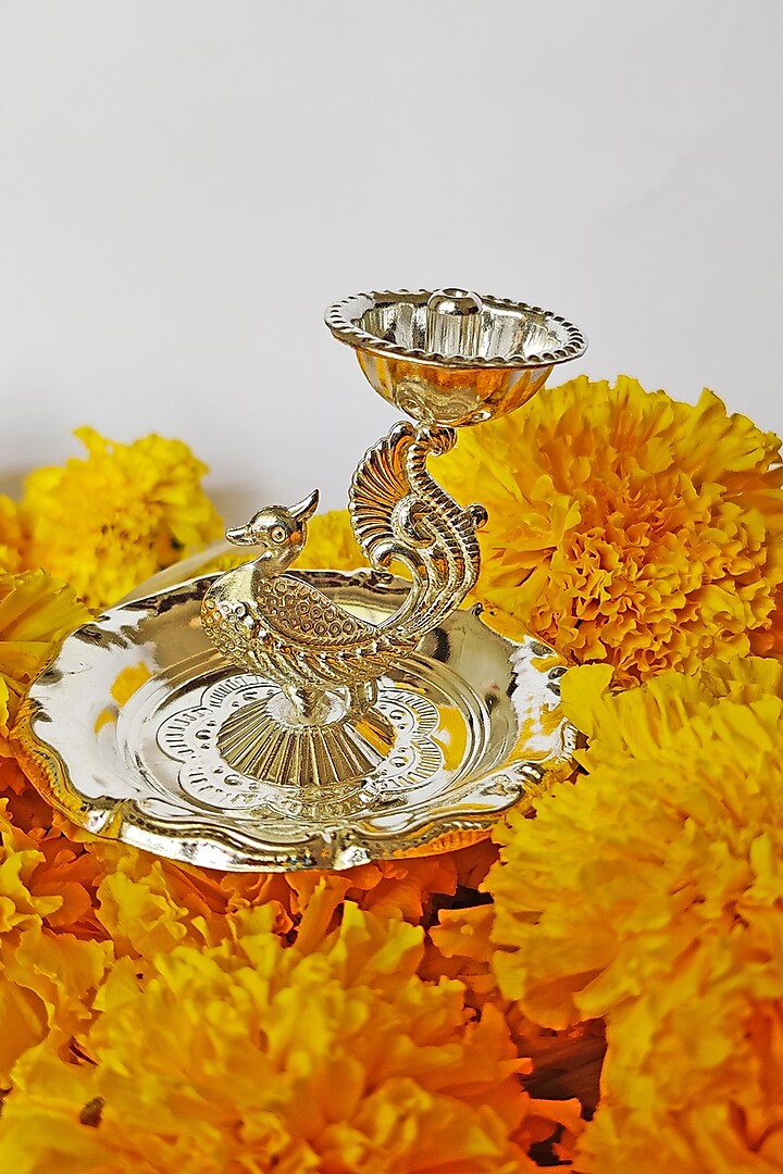 Silver Plated Peacock Incense Holder by The Khabiyas Trunk by KJ