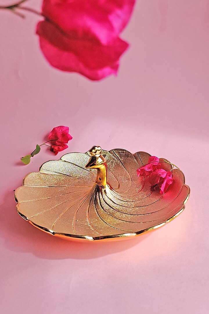 Royal Golden Centre Small Tray by The Khabiyas Trunk by KJ at Pernia's Pop Up Shop