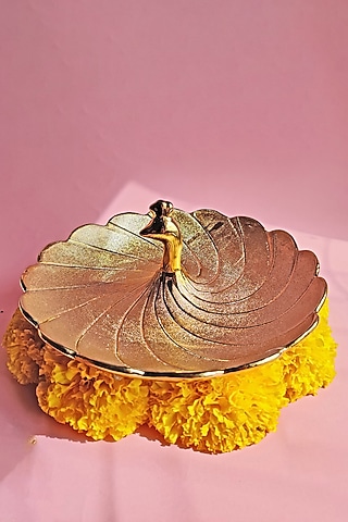 Royal Golden Centre Small Tray by The Khabiyas Trunk by KJ