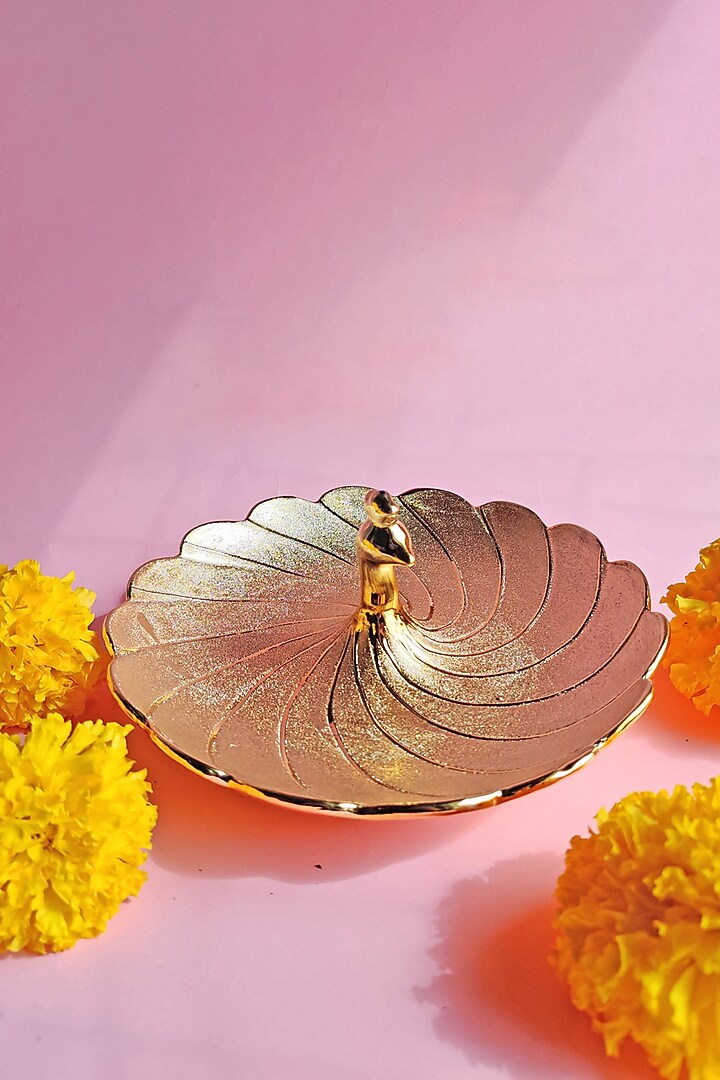 Royal Golden Centre Small Tray by The Khabiyas Trunk by KJ at Pernia's Pop Up Shop