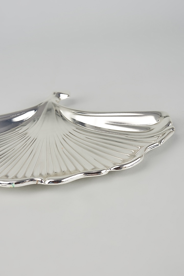 German Silver Carved Leaf Tray Set by The Khabiyas Trunk by KJ at Pernia's Pop Up Shop