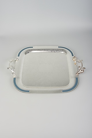 German Silver Metal Tray by The Khabiyas Trunk by KJ