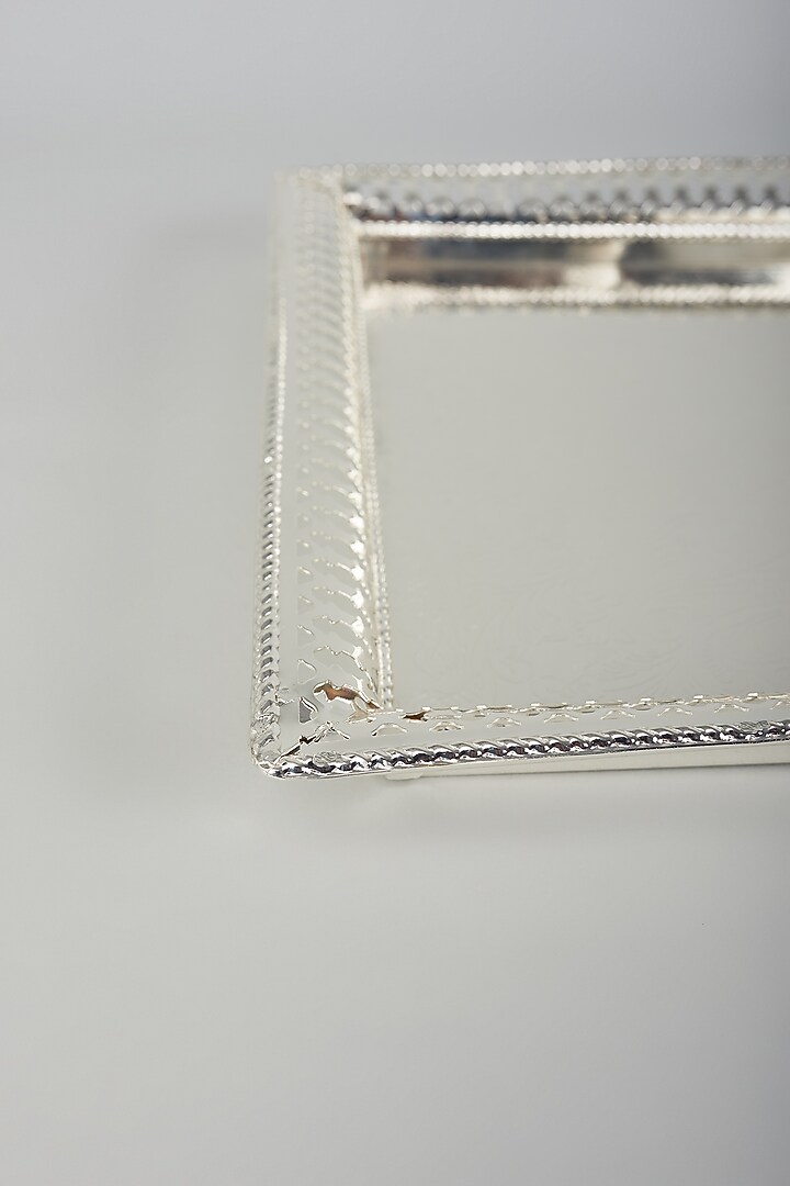 German Silver Carved Royal Tray by The Khabiyas Trunk by KJ at Pernia's Pop Up Shop