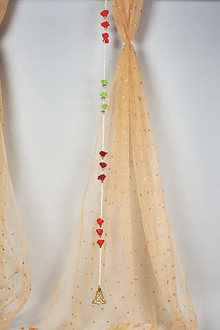 Multi-Colored Plastic & Beads Handcrafted Floral Door Hanging Set by The Khabiyas Trunk by KJ