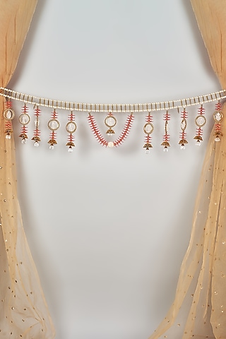 Multi-Colored Plastic & Beads Handcrafted Floral Toran by The Khabiyas Trunk by KJ