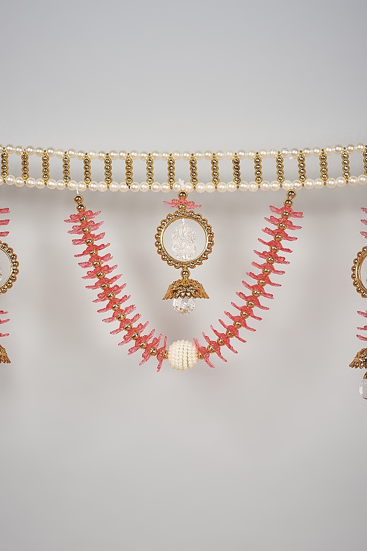Multi-Colored Plastic & Beads Handcrafted Floral Toran by The Khabiyas Trunk by KJ at Pernia's Pop Up Shop