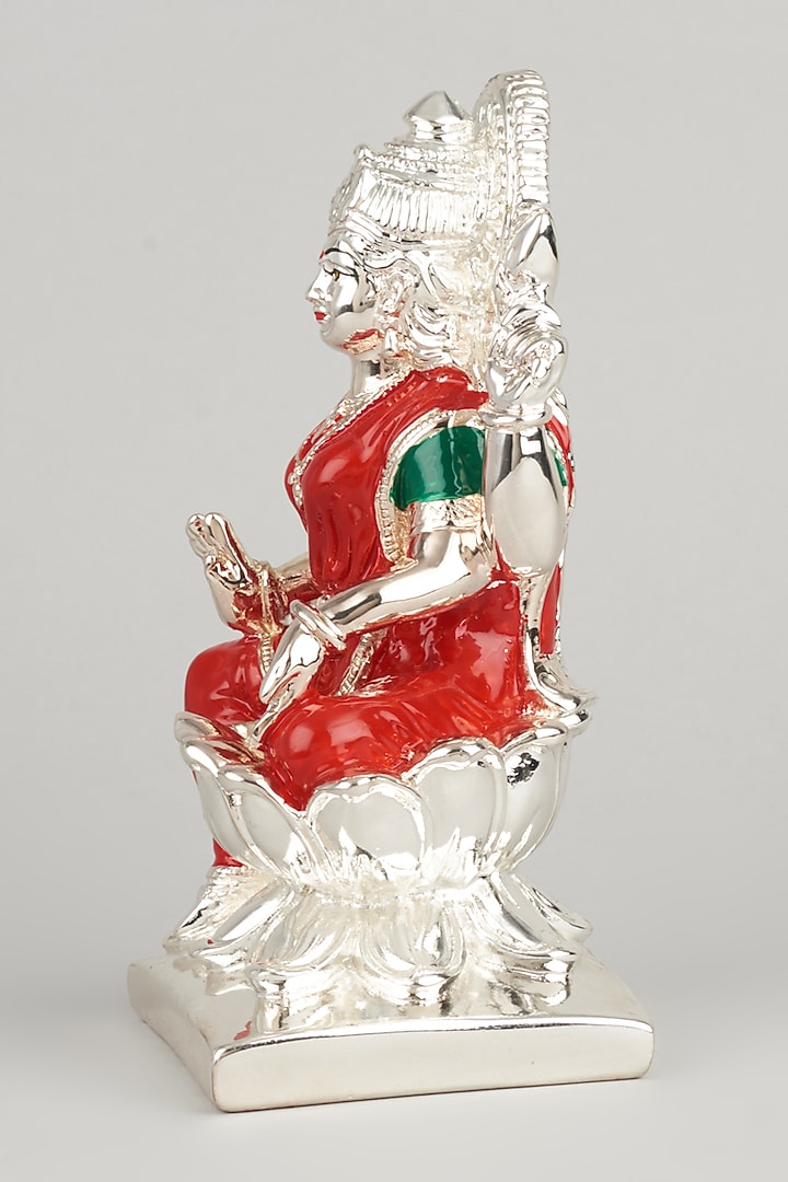 Red & Silver Lakshmi Idol by The khabiyas trunk by KJ at Pernia's Pop Up Shop
