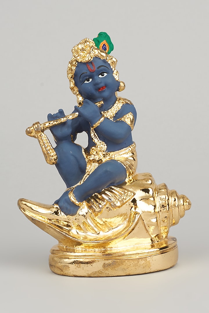 Golden Lord Krishna Idol by The khabiyas trunk by KJ