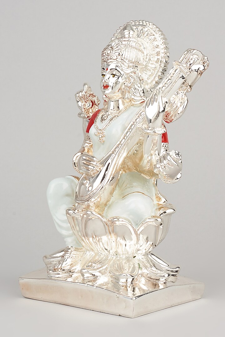 Silver Saraswati Idol by The khabiyas trunk by KJ at Pernia's Pop Up Shop
