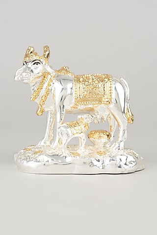 Silver Nandi Bull Idol by The khabiyas trunk by KJ