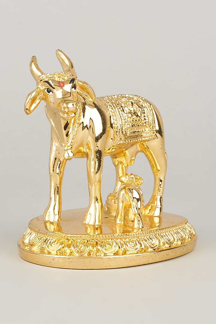 Gold Nandi Bull Idol by The khabiyas trunk by KJ at Pernia's Pop Up Shop