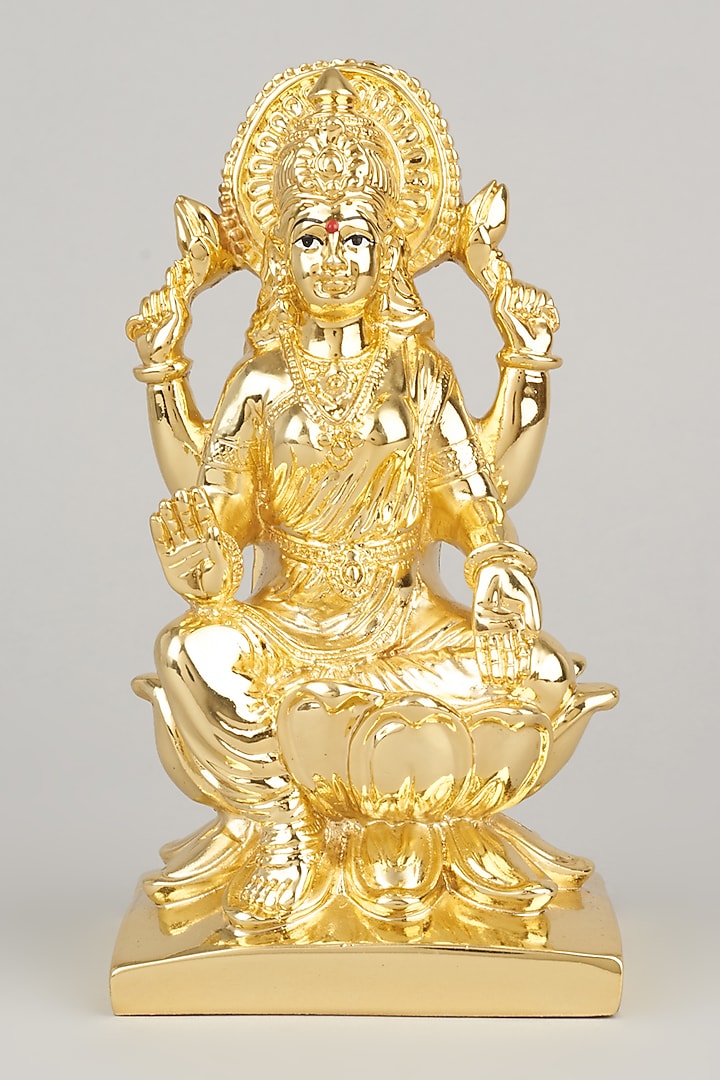 Golden Goddess Lakshmi Idol by The khabiyas trunk by KJ