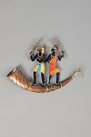 Multi-Colored Antique Metal Wall Art by The Khabiyas Trunk by KJ