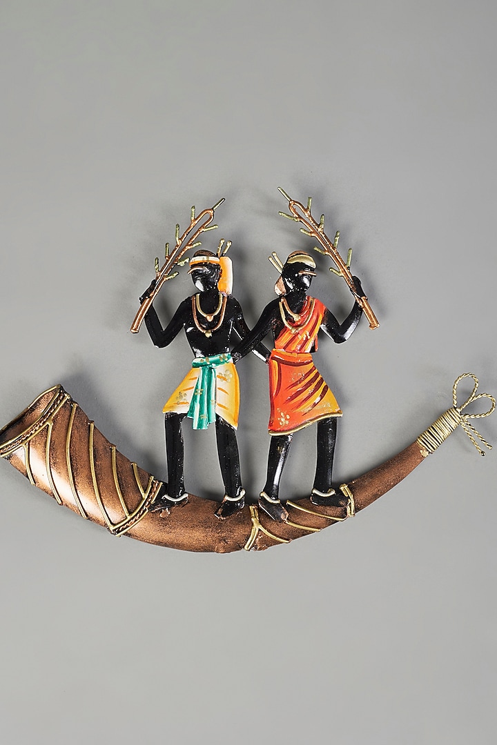 Multi-Colored Antique Metal Wall Art by The Khabiyas Trunk by KJ at Pernia's Pop Up Shop