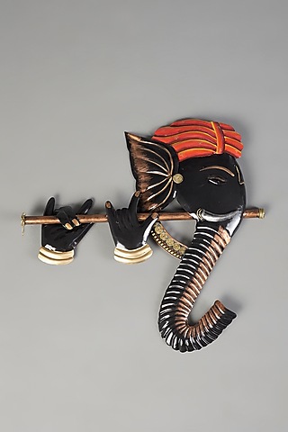Black Antique Metal Wall Art by The Khabiyas Trunk by KJ
