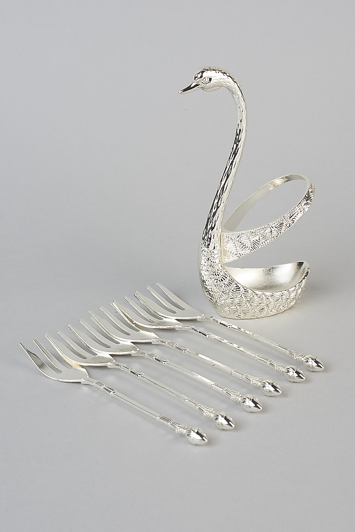 German Silver Fork Set (Set of 6) by The Khabiyas Trunk by KJ at Pernia's Pop Up Shop