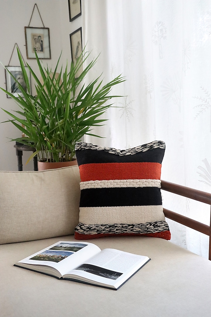 Brick Wall Cushion Cover by The Kargha Story