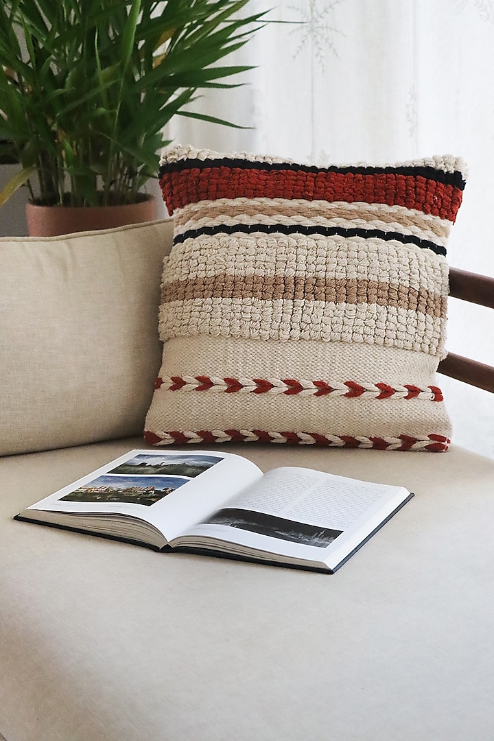 Mudlined Meadows Cushion Cover by The Kargha Story