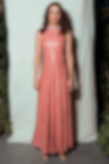 Peach A-Line Dress by The Loom art at Pernia's Pop Up Shop