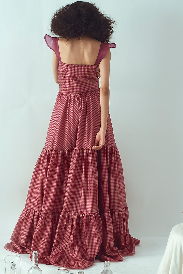 Pink Hand Embroidered Gown by The Loom art at Pernia's Pop Up Shop