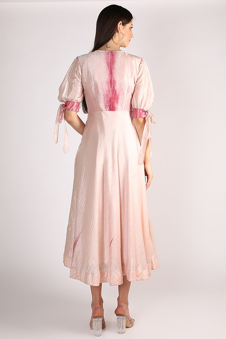 Pink Hand Embroidered Vacation Dress by The Loom art at Pernia's Pop Up Shop