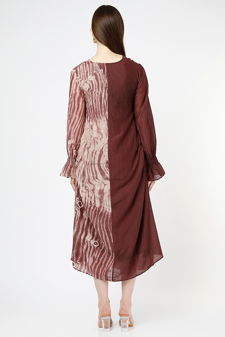 Rosewood Printed A-Line Vacation Dress by The Loom Art at Pernia's Pop Up Shop