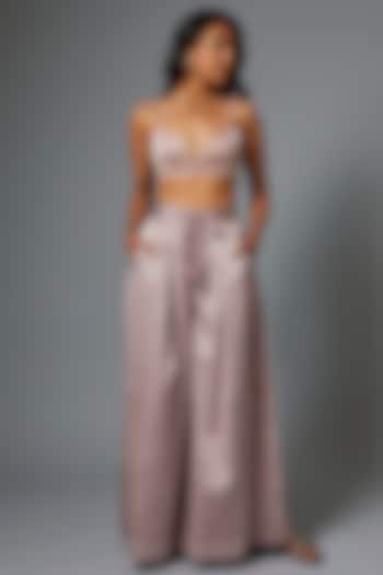 Lilac Silk Co-Ord Set by The Little Black Bow at Pernia's Pop Up Shop