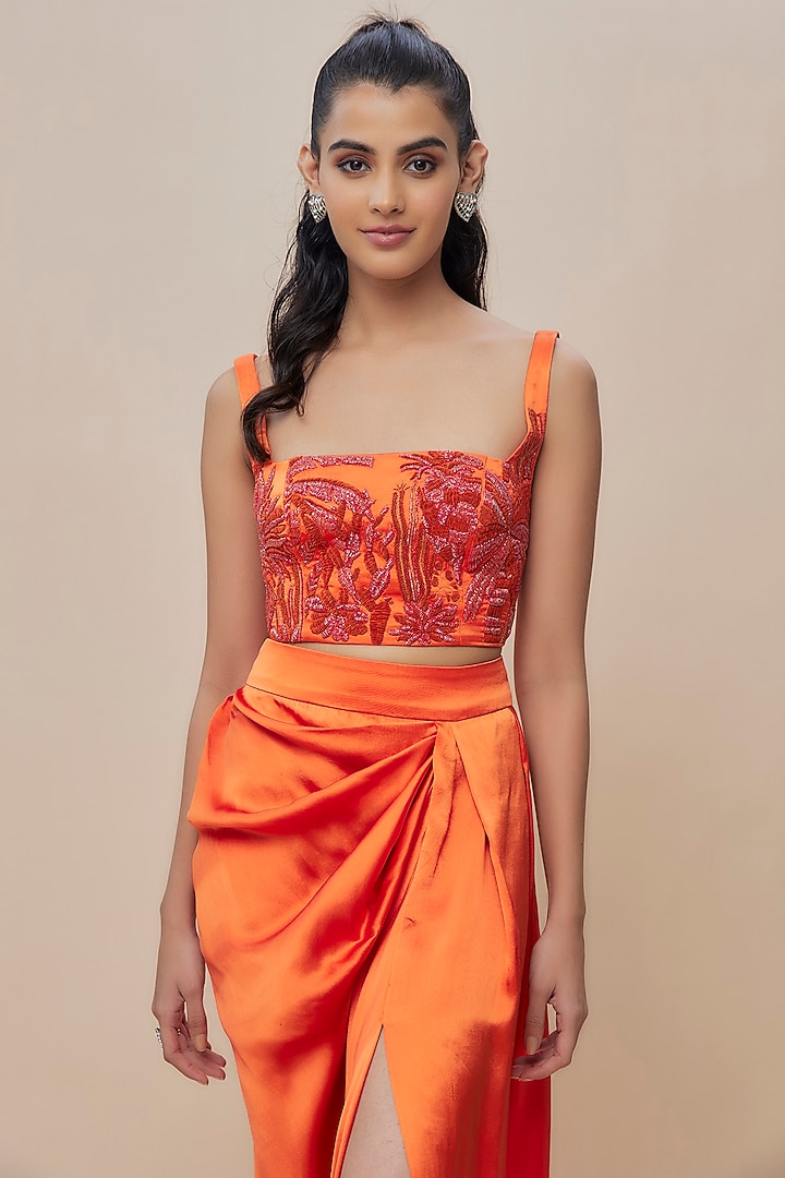 open lace back dress Sun's Out Mini Dress Orange - US 8