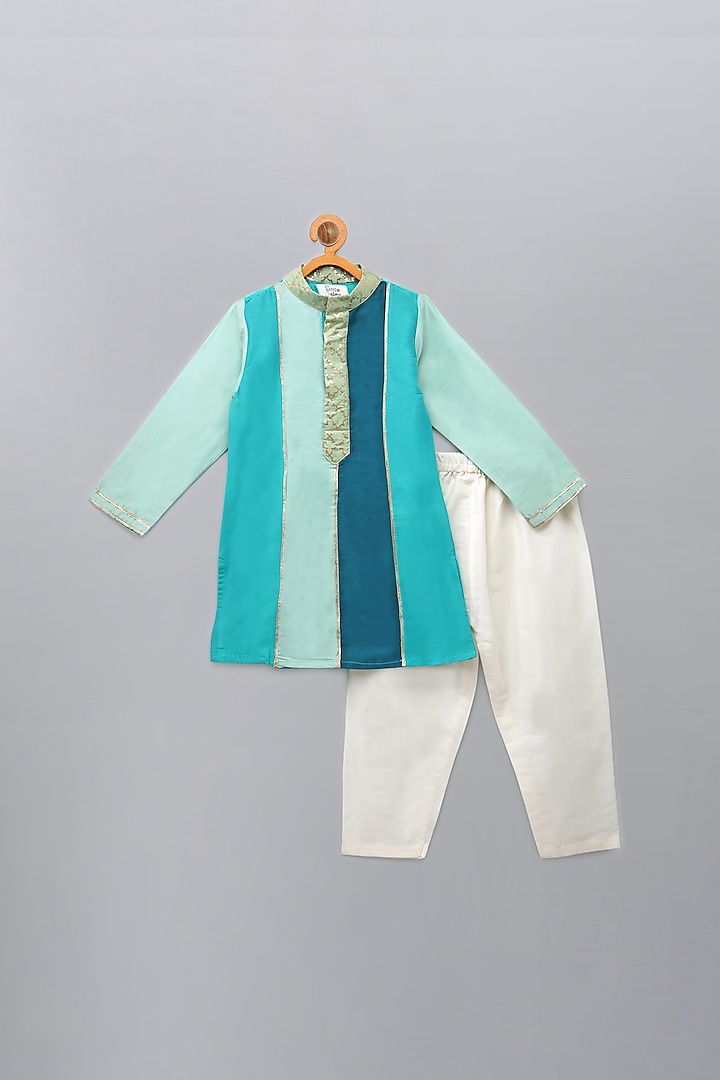 Multi-Colored Kurta Set For Boys by The little tales