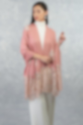 Pressed Rose Pure Cashmere Stole by Talking Threads at Pernia's Pop Up Shop