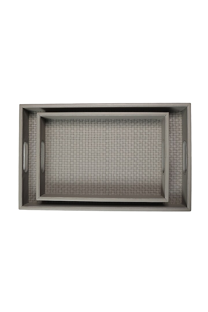 Slate Leather Handcrafted Tray by The Leather Garden Home & Living at Pernia's Pop Up Shop
