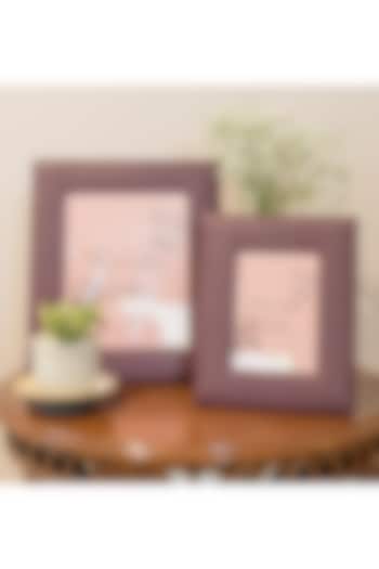 Sangria Leather Handcrafted Photo Frame by The Leather Garden Home & Living at Pernia's Pop Up Shop