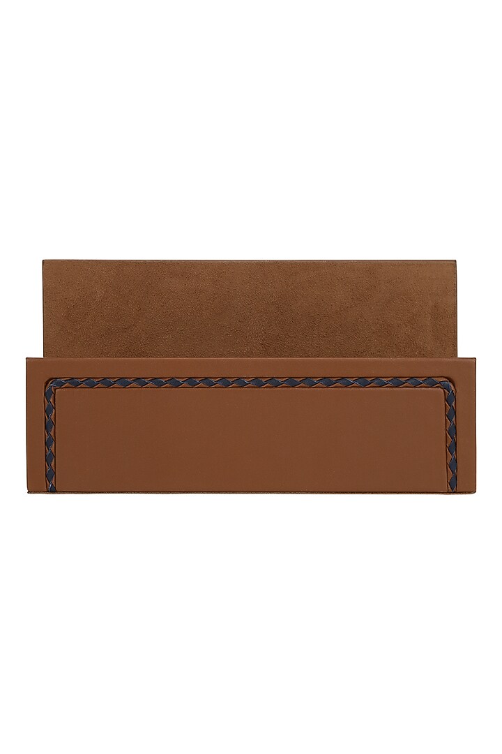 Brown Leather Letter Rack by The Leather Garden Home & Living at Pernia's Pop Up Shop