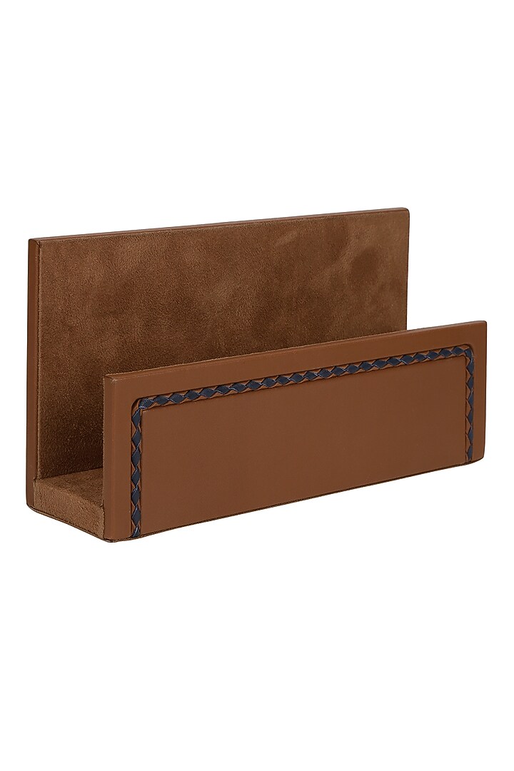 Brown Leather Letter Rack by The Leather Garden Home & Living at Pernia's Pop Up Shop
