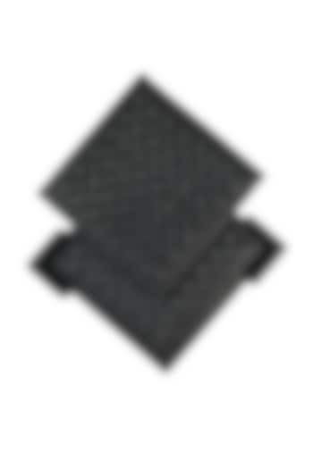 Black Leather Handcrafted Coaster Set by The Leather Garden Home & Living at Pernia's Pop Up Shop