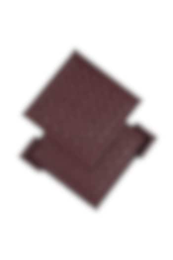 Sangria Leather Handcrafted Coaster Set by The Leather Garden Home & Living at Pernia's Pop Up Shop