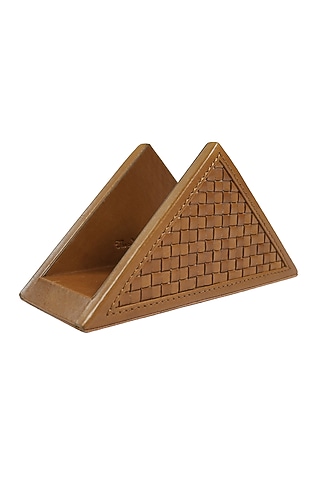 Mud Leather Handcrafted Tissue Stand by The Leather Garden Home & Living