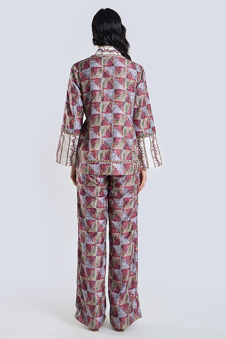 Multi-Colored Silk Printed Jacket by talitha at Pernia's Pop Up Shop